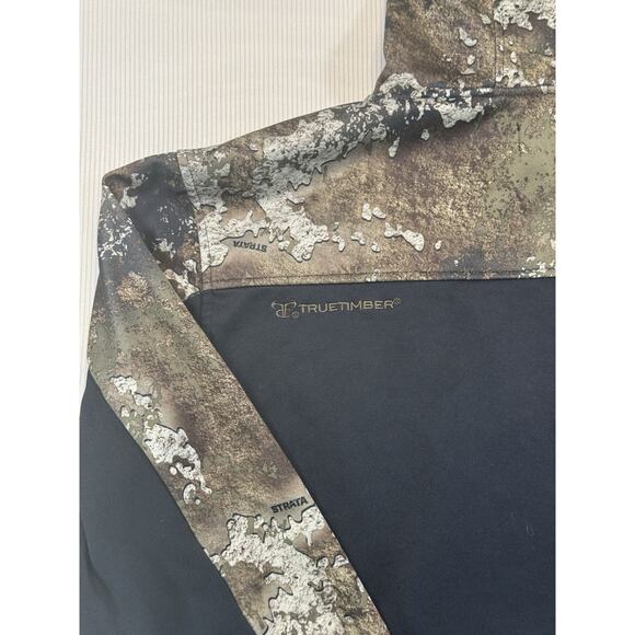 TrueTimber Men’s Large Camo Black Hoodie Pullover Logo Sweatshirt - Picture 5 of 10